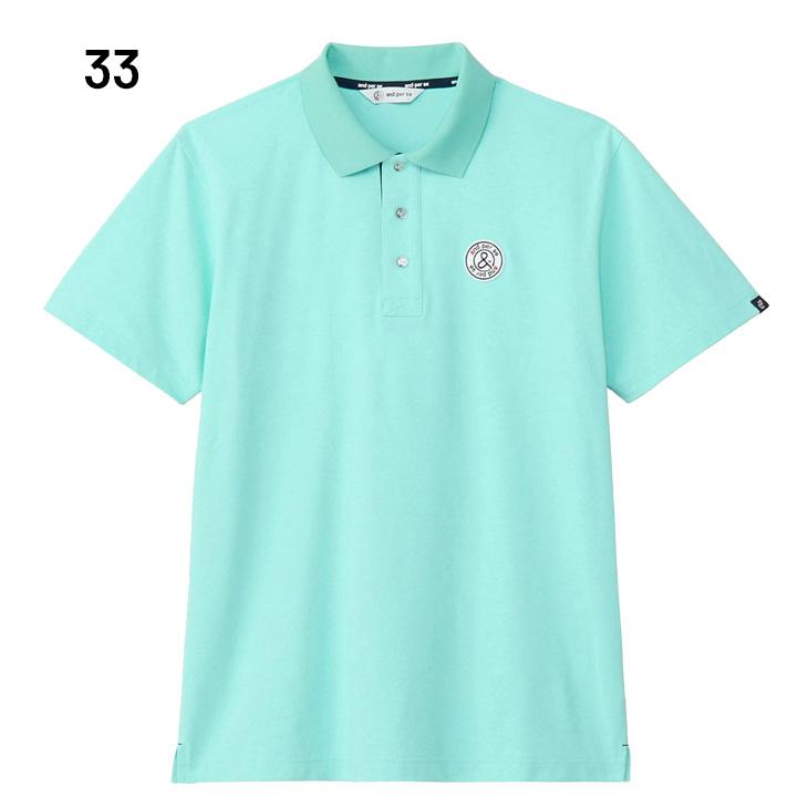 and per se（アンパスィ） 半袖ポロシャツ メンズ ゴルフウェア and