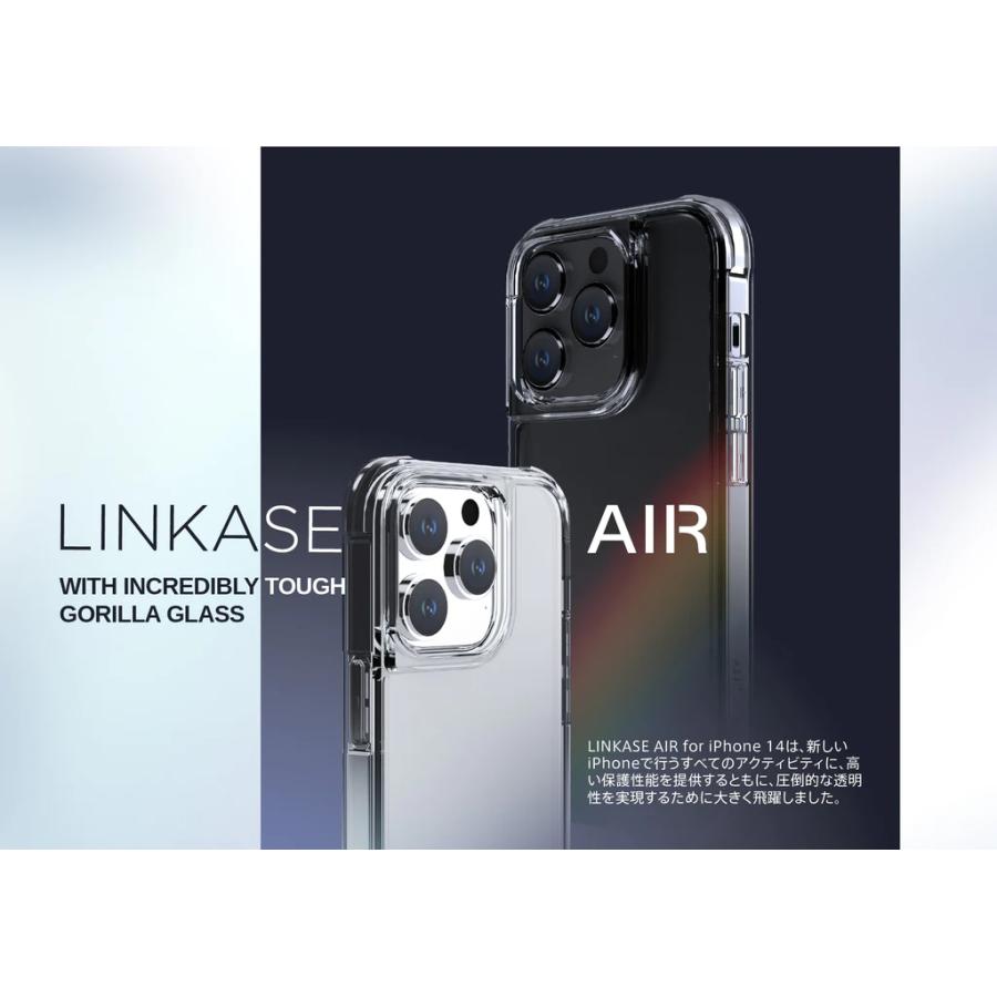 ABSOLUTE LINKASE AIR with Gorilla Glass ブラック iPhone 14 Pro Max