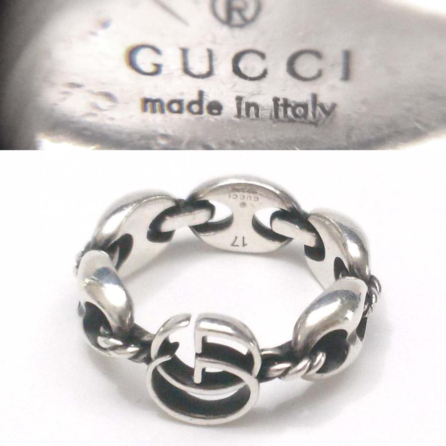 GUCCI（グッチ） 【美品】グッチ ダブルGマリーナチェーンリング