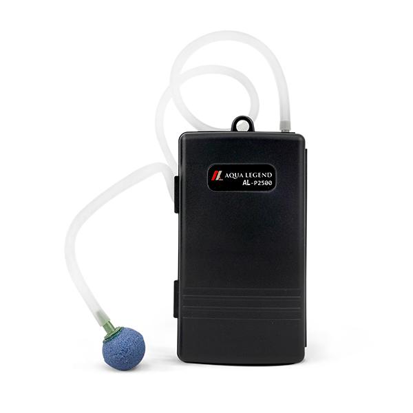 AQUA LEGEND 携帯用 乾電池式 エアーポンプ AL-P2500 釣り 水槽 電池式