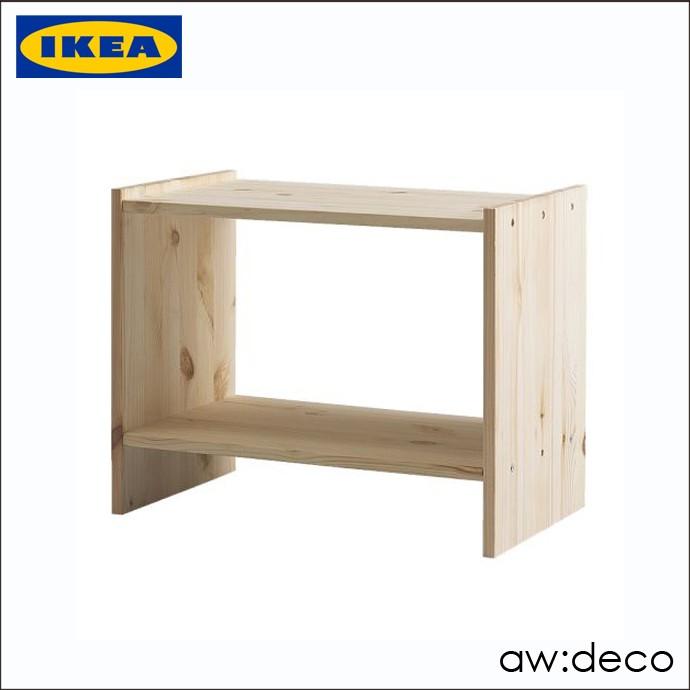 イケア（IKEA） 木製サイドテーブル ナチュラルカラー 軽量 パイン材