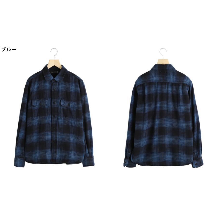 MINEDENIM（マインデニム） ： Distortion Ombre Check Flannel Over