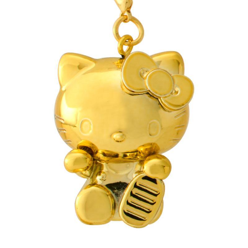 sanrio（サンリオ） 根付け 金ピカ根付 ゴールド ストラップ キティ