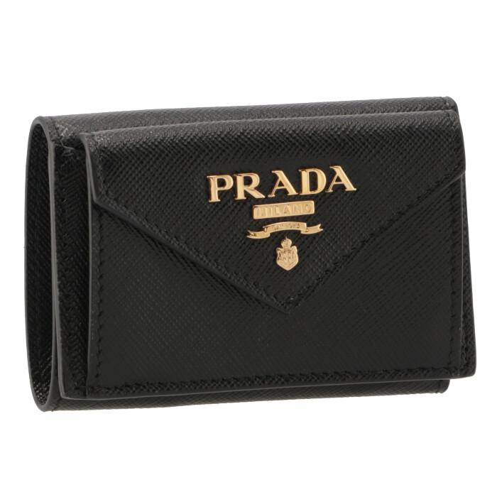 PRADA（プラダ） 【並行輸入品】 三つ折り財布 ミニ財布 サフィアーノ