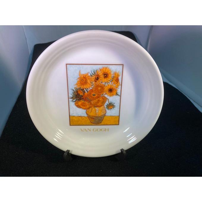 皿 飾り皿 ひまわり VAN GOGH ゴッホ 皿立て付 ディスプレイ