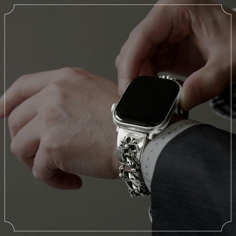 Apple Watch バンド シルバー925 チェーン メンズ レディース 銀製