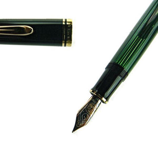 Pelikan（ペリカン） 万年筆 スーベレーン M800 グリーン縞 ペン先 M