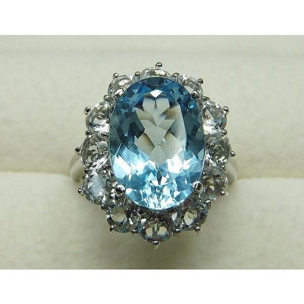 ブルートパーズ リング 指輪 大粒 7.0ct SV925 11月 誕生石 天然石