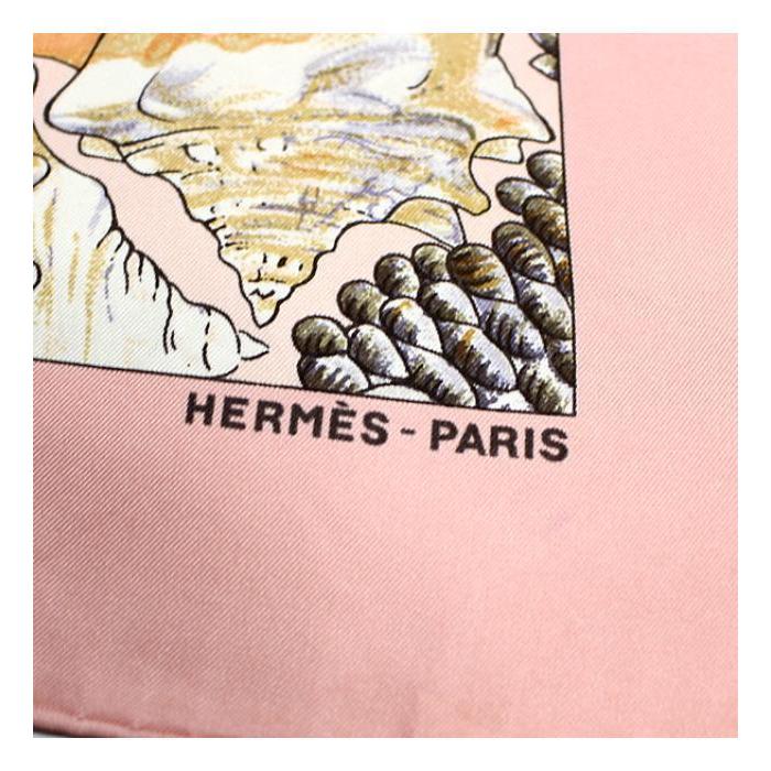 HERMES（エルメス） カレ90 大判スカーフ 『Rocaille 貝殻』 シルク100