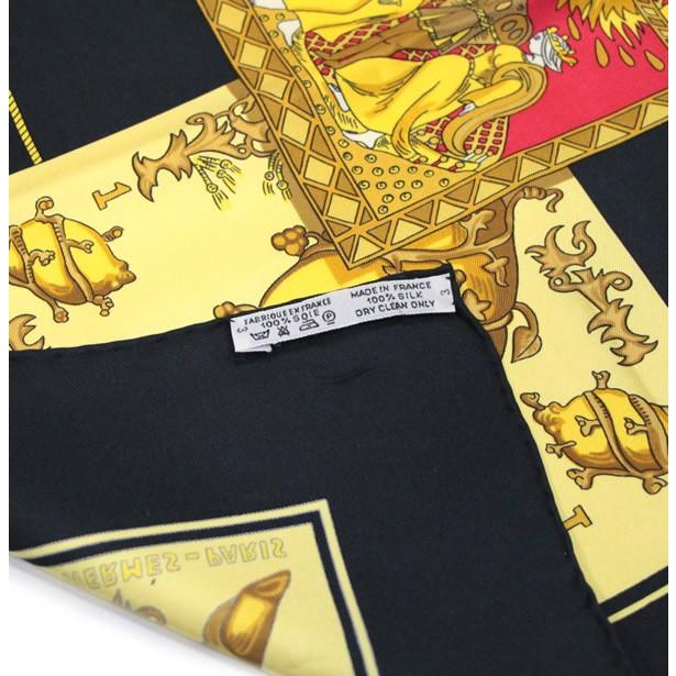 美品 エルメス HERMES カレ90 LE TAROT タロットカード シルク100