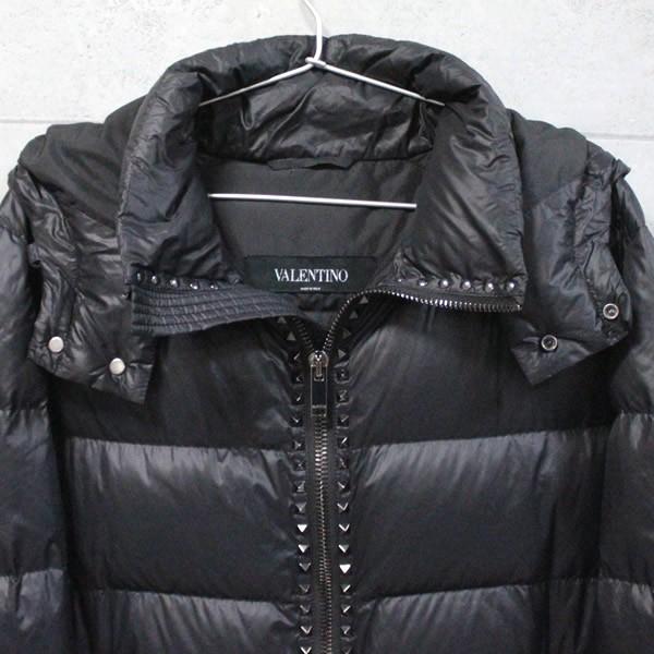 ヴァレンティノ VALENTINO ダウンジャケット スタッズ付き メンズ 黒