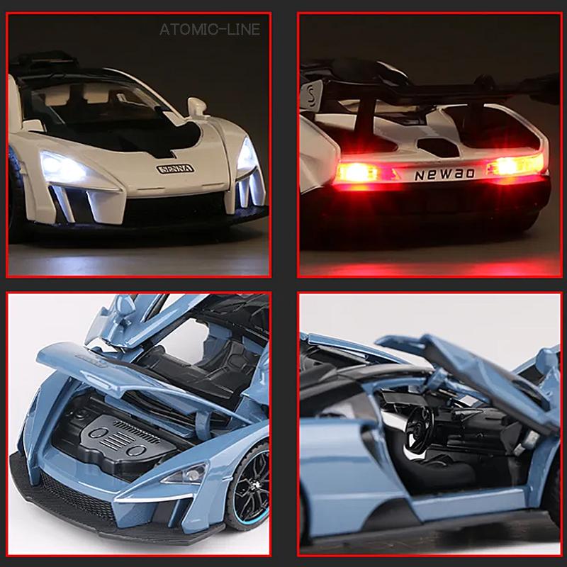 マクラーレン セナ 1/32 ミニカー 全5色 ライト点灯 エンジンサウンド