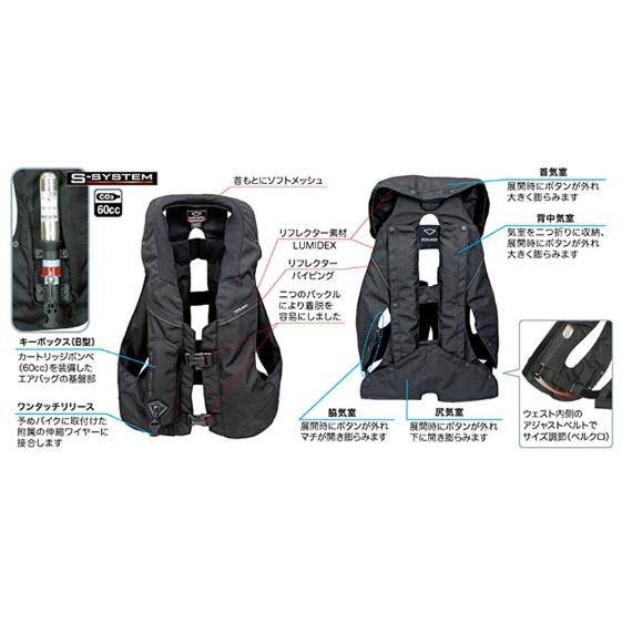 hit-air(無限電光) エアーバッグ MLV-C バイク用 一体型エアバッグ