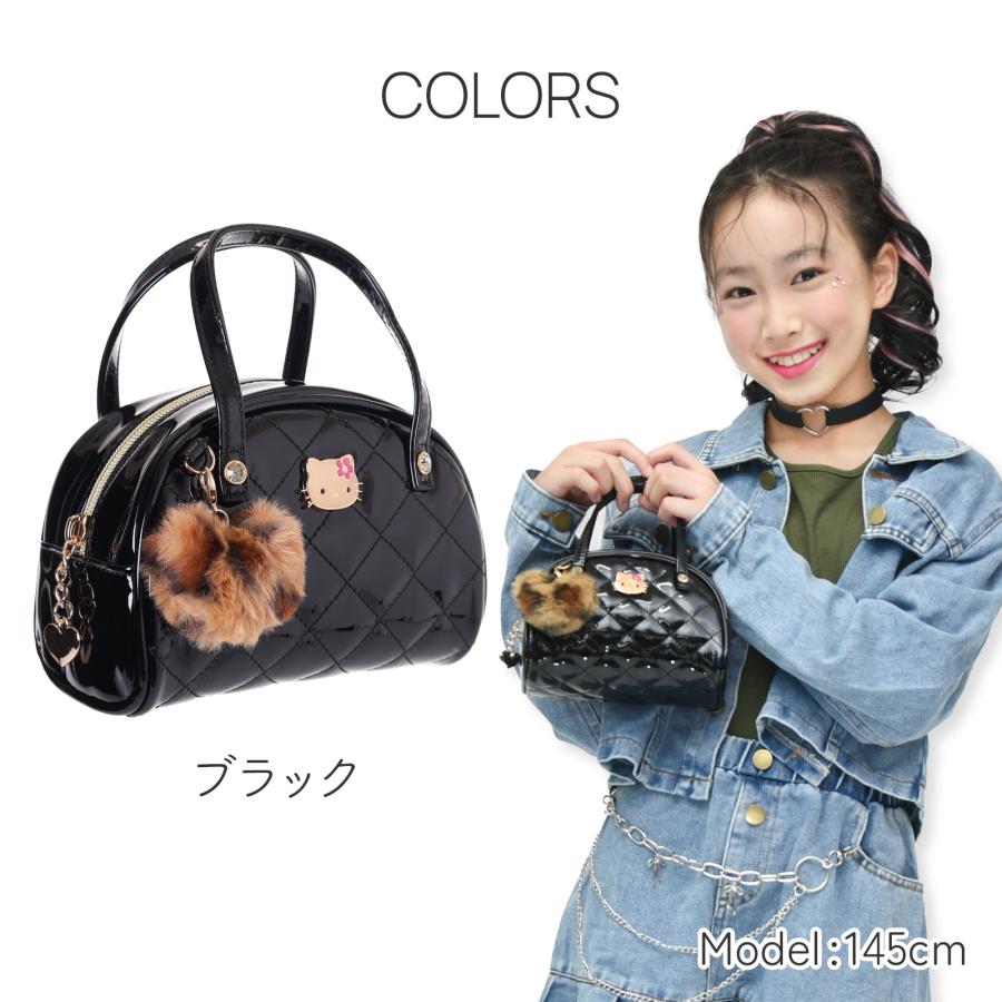 ハローキティ エナメルキルト ミニボストンポーチ 小さい かわいい
