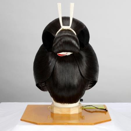 花嫁かつら・日本髪かつら（文金高島田）明るい栗色；新古品 : アズマ