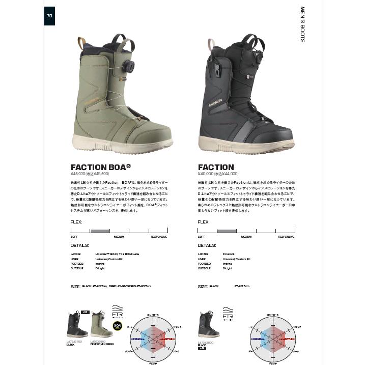 SALOMON（サロモン） 25-26 SALOMON ブーツ FACTION BOA L47242700