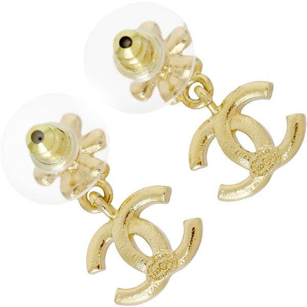 シャネル ロゴ 花モチーフ ピアス(片耳用) CHANEL ロゴ 花モチーフ