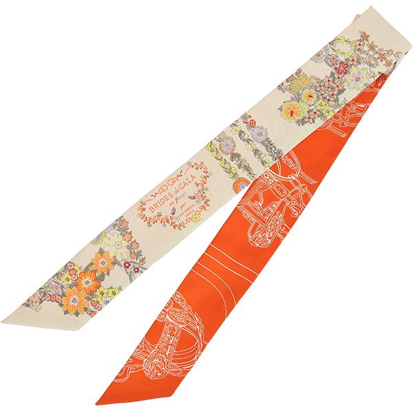 Twilly d'Hermes エルメス ツイリー シルク ブリッド ドゥ ガラ