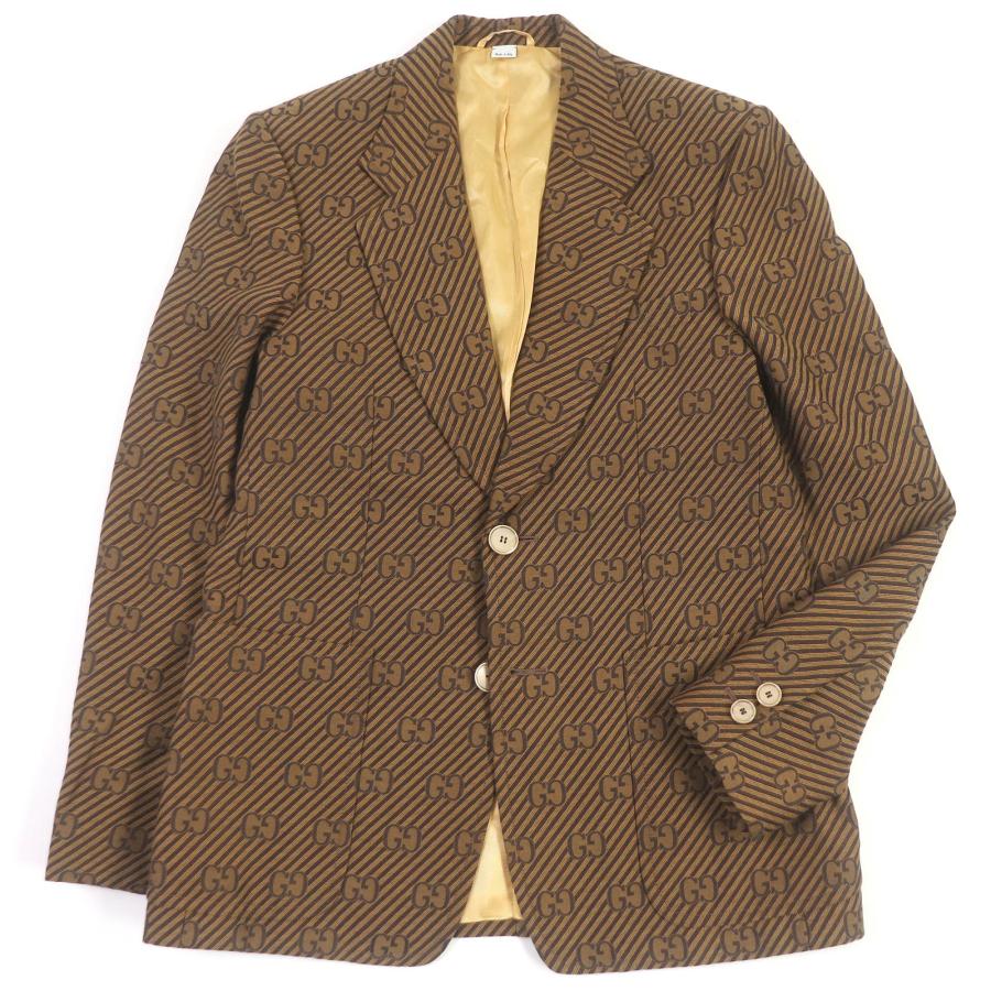 GUCCI（グッチ） 極美品□GUCCI 20AW 618666 シルク混 GGジャガード