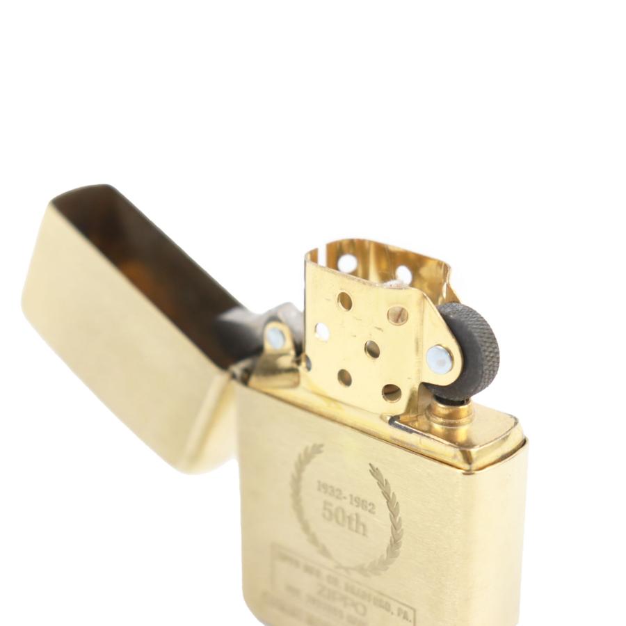 未使用品○ZIPPO ジッポ 50th SOLID BRASS ソリッドブラス 真鍮