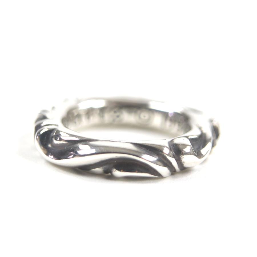 極美品▽CHROME HEARTS クロムハーツ スクロールバンドリング 925 指輪