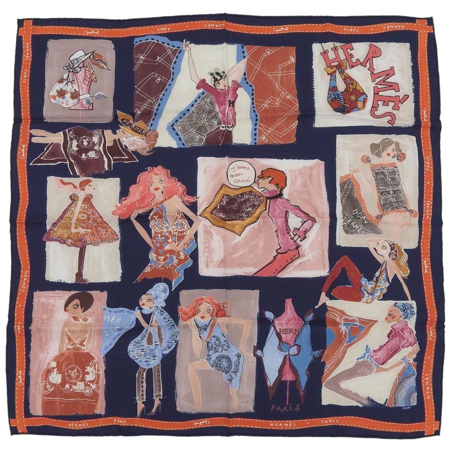 HERMES（エルメス） 未使用品△HERMES カレ70 J'aime mon Carre