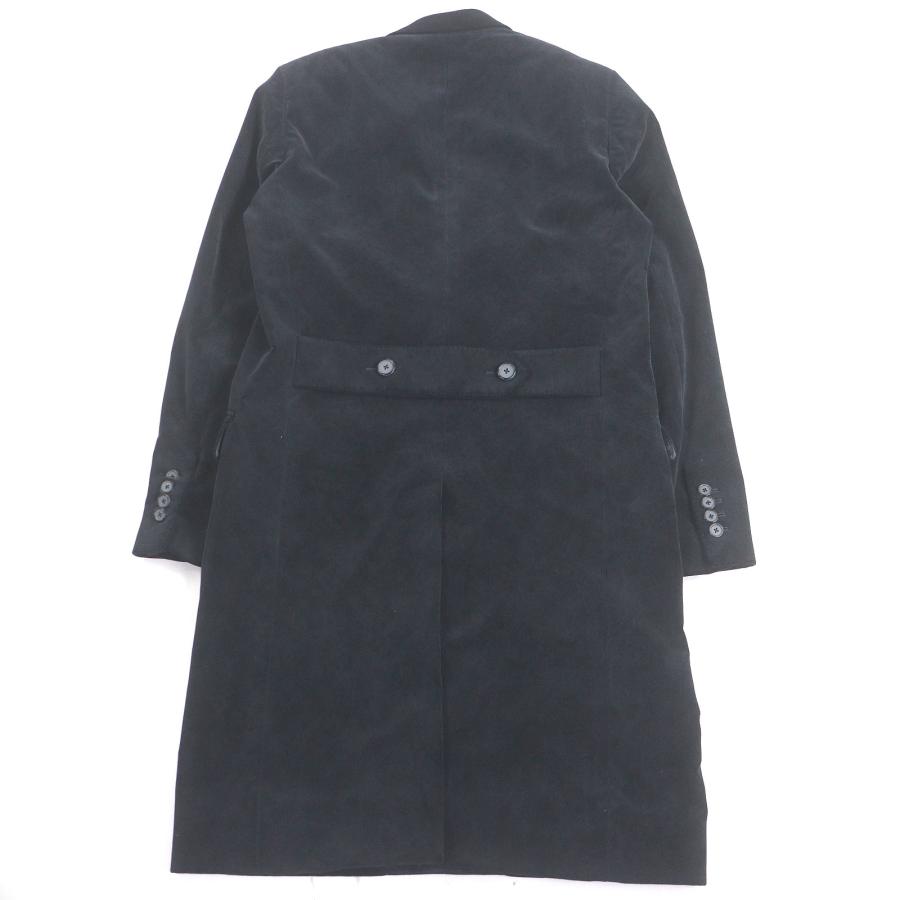 D＆G ドルチェ&ガッバーナ ベロア チェスターコート 黒 48 D＆G