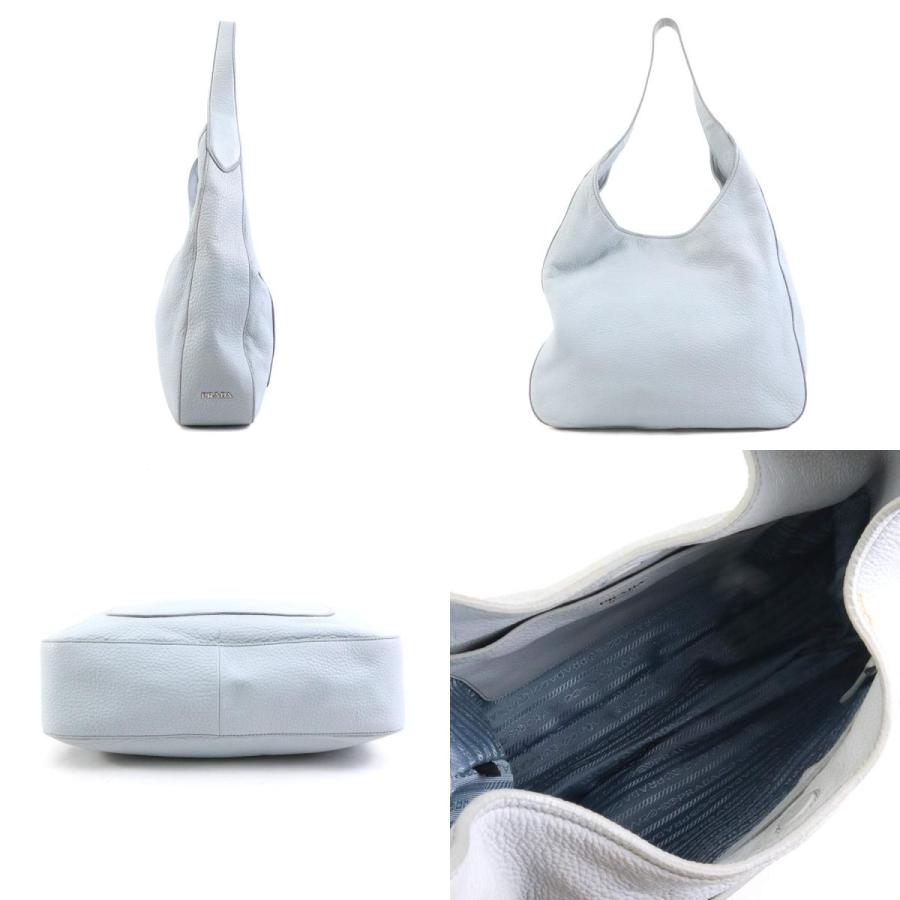 PRADA（プラダ） ハンドバッグ レザー ライトグレー : ブランド