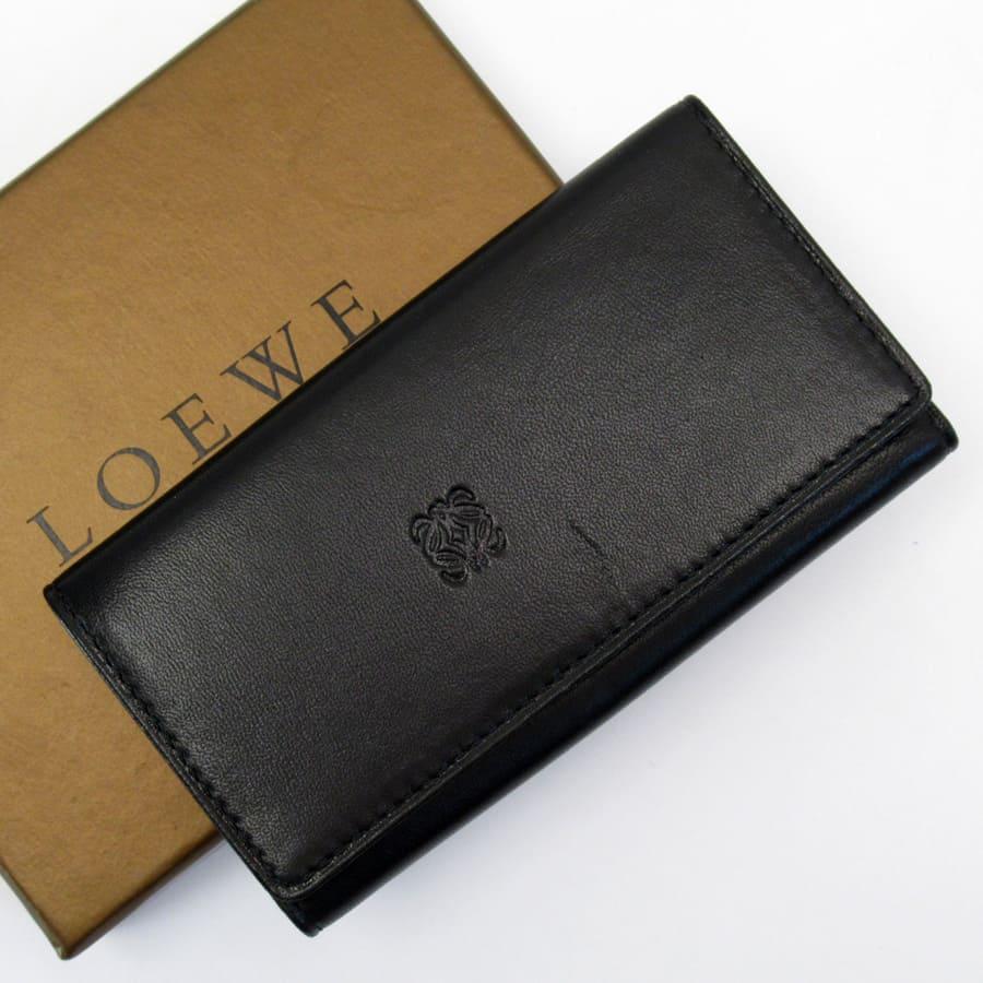 LOEWE（ロエベ） LOEWE 6連キーケース アナグラム レザー ブラック