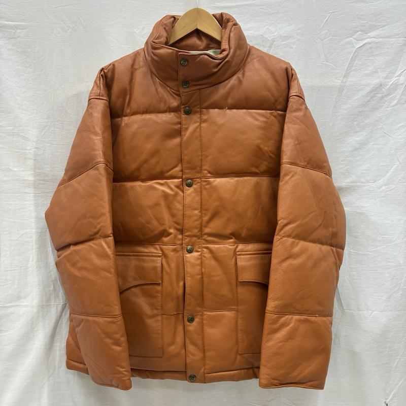 BOSS（ボス） 00s レザー ダウン ジャケット 豚革 ボスジャン M