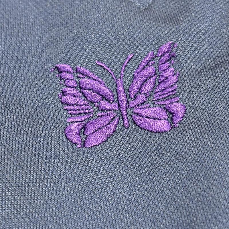 ニードルス ブーツカット トラックパンツ FK195 蝶 刺繍 ゴムウエスト