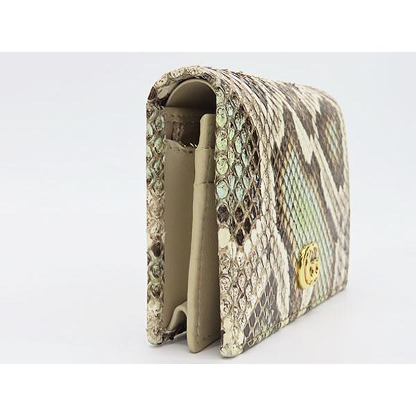 GG Marmont レア新品同様 グッチ GUCCI GGマーモント パイソン カード