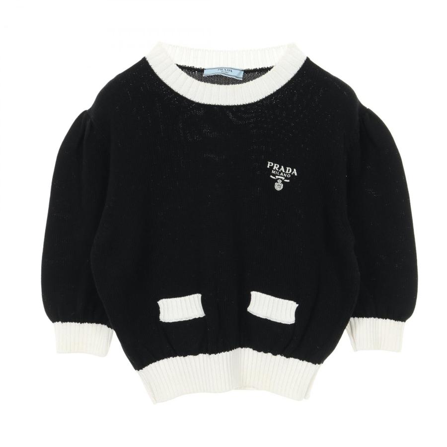 PRADA（プラダ） ロゴ セーター ブランドオフ コットン ニット 中古