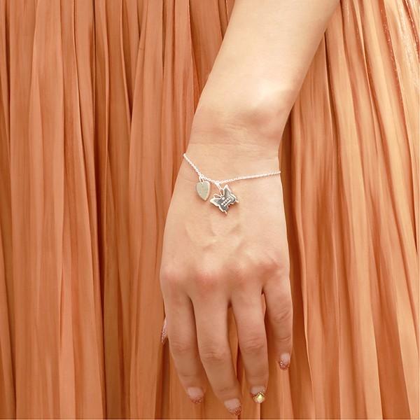 GUCCI（グッチ） ブレスレット レディース ハート バタフライ チャーム