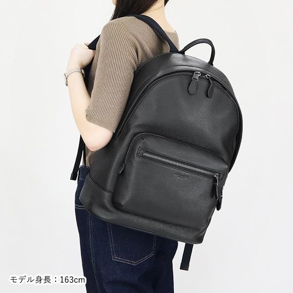 COACH ブラックレザーリュック 【公式通販】