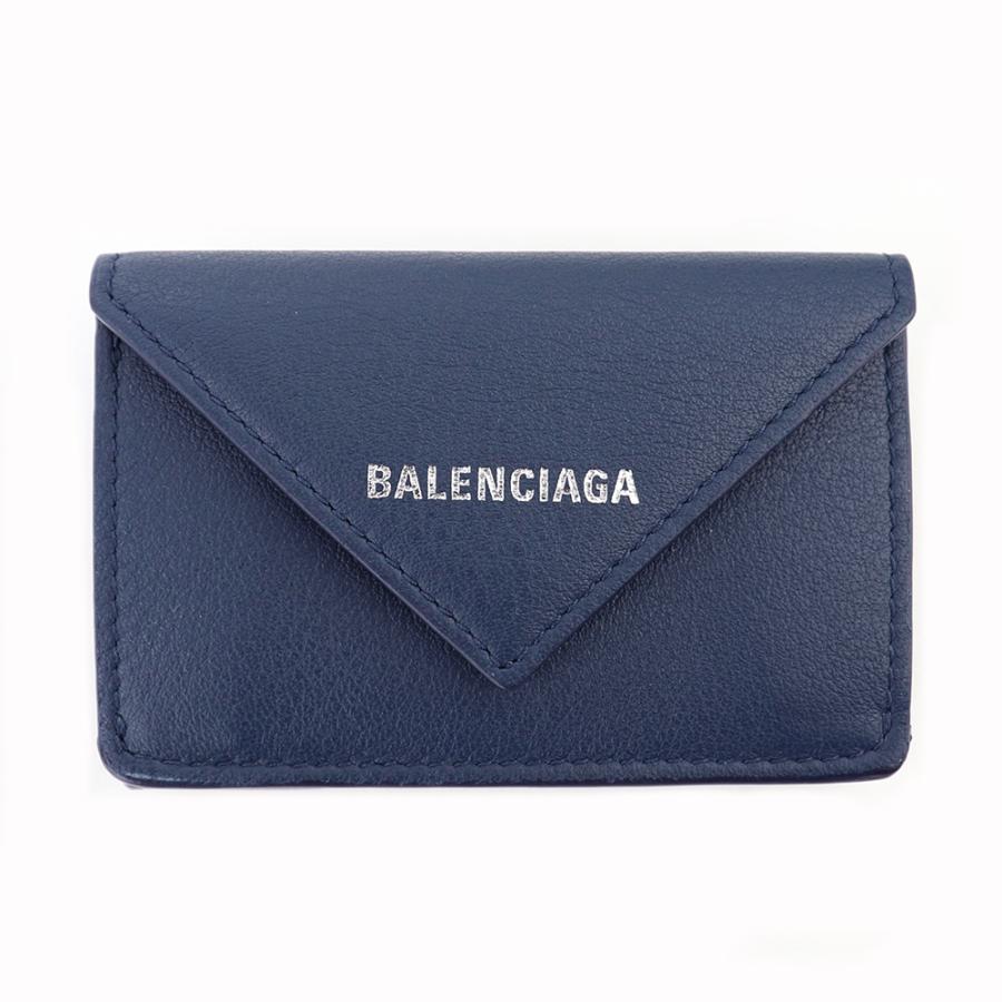 BALENCIAGA（バレンシアガ） 財布 三つ折り ミニ財布 ディープブルー