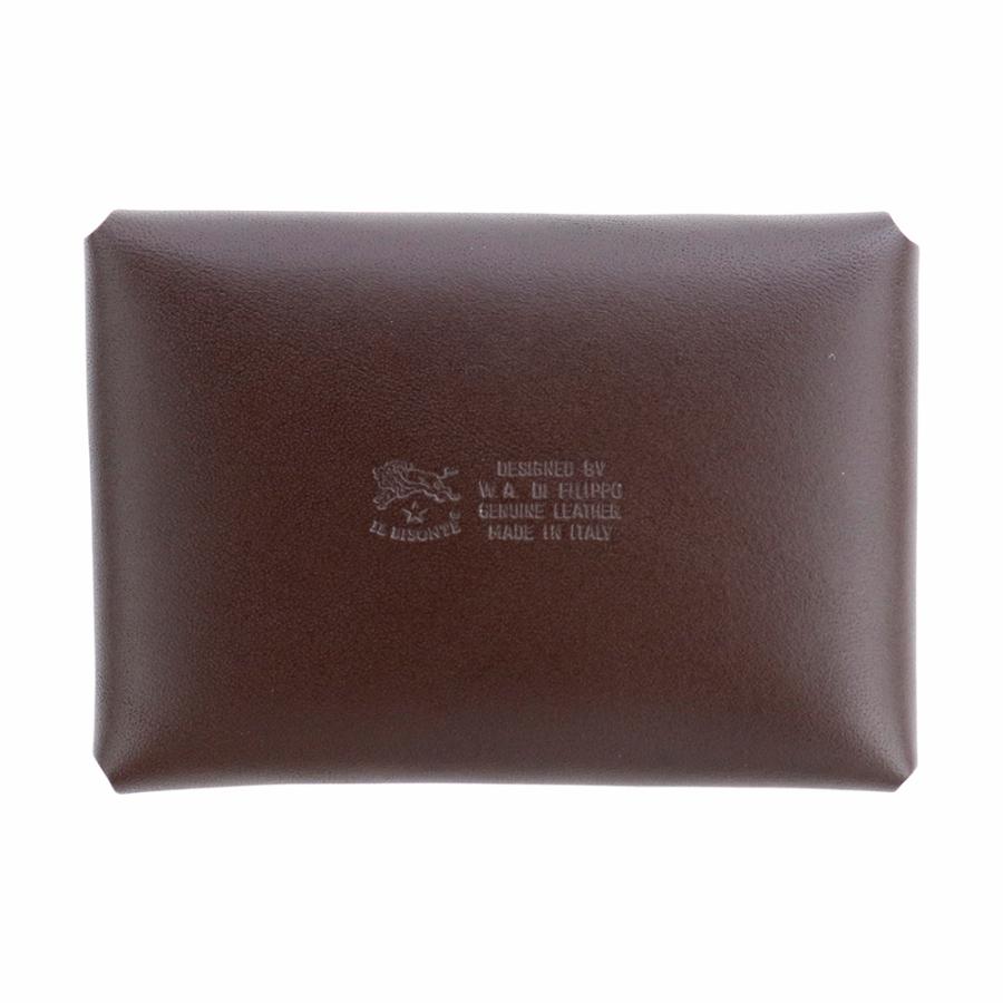 IL BISONTE（イルビゾンテ） カードケース 名刺入れ ダークブラウン