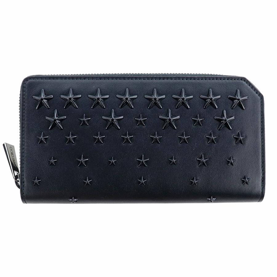 JIMMY CHOO（ジミーチュウ） 財布 長財布 ラウンドファスナー スタッズ