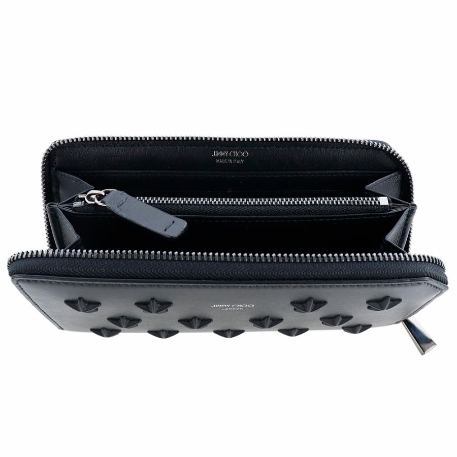 JIMMY CHOO（ジミーチュウ） 財布 長財布 ラウンドファスナー スタッズ