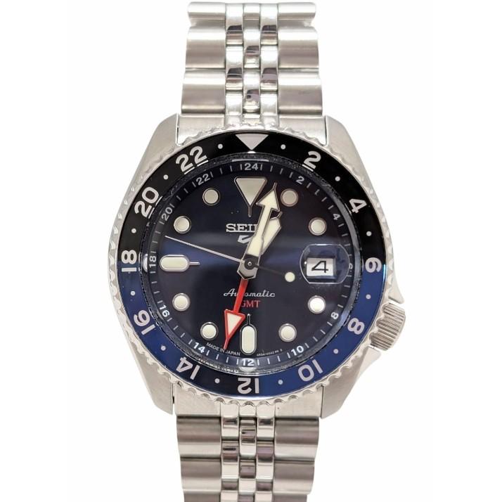 SEIKO（セイコー） SEIKO 5 GMT ブルー 腕時計 青 黒 べセル 4R34-00A0