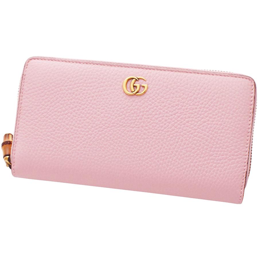 GUCCI（グッチ） 財布 ラウンドファスナー長財布 レディース バンブー