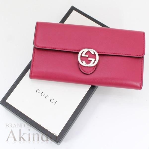 GUCCI（グッチ） インターロッキングG コンチネンタルウォレット 二