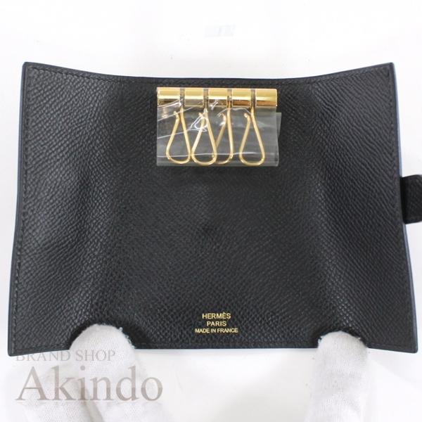 HERMES（エルメス） 【新品】エルメス キーケース 4連 ベアン 黒
