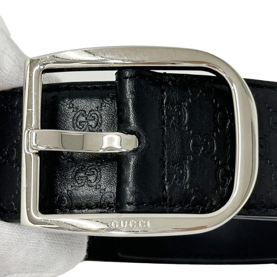 GUCCI（グッチ） ベルト メンズ ブランド シマ レザー ブラック 449716