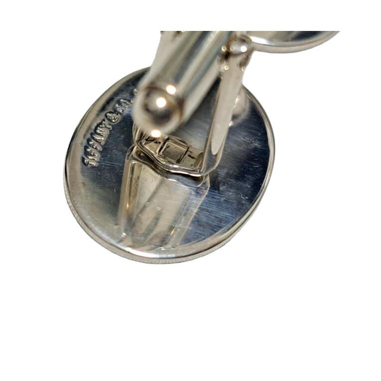 TIFFANY&Co.（ティファニー） カフス オーバル ネイビーライン SV925