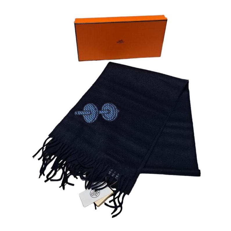 HERMES（エルメス） 未使用 マフラー 箱付 タグ付 カシミヤ 100