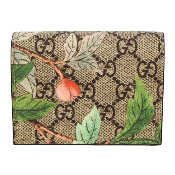 GGキャンバス グッチ 財布 GUCCI 二つ折りコンパクト財布 レディース