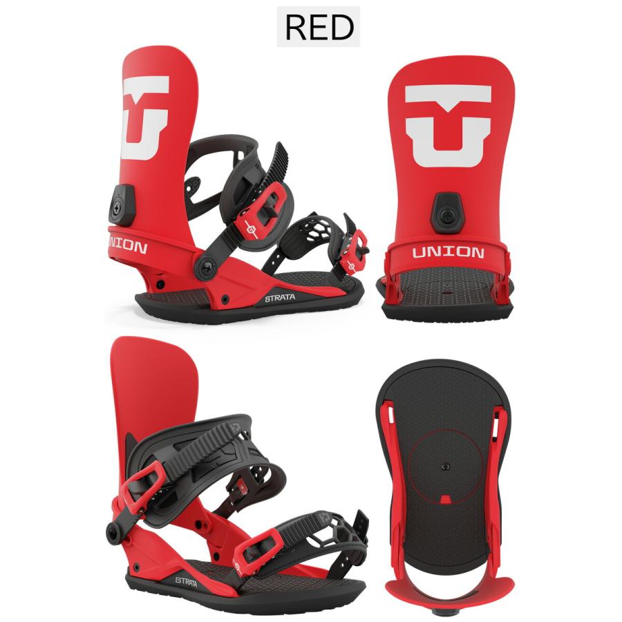 UNION STRATA ストラータ スノーボードビンディング 赤 M 美品 【公式
