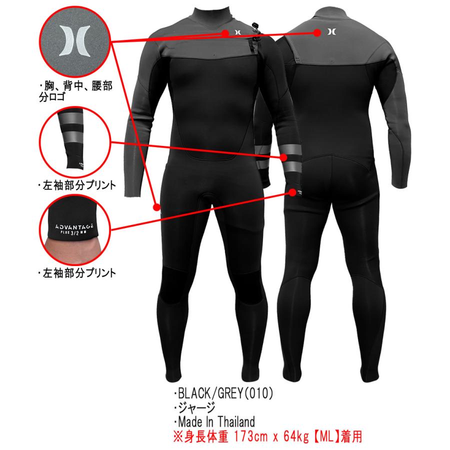 2024 HURLEY ADVANTAGE PLUS FULLSUIT MZFLAD24 / ハーレー