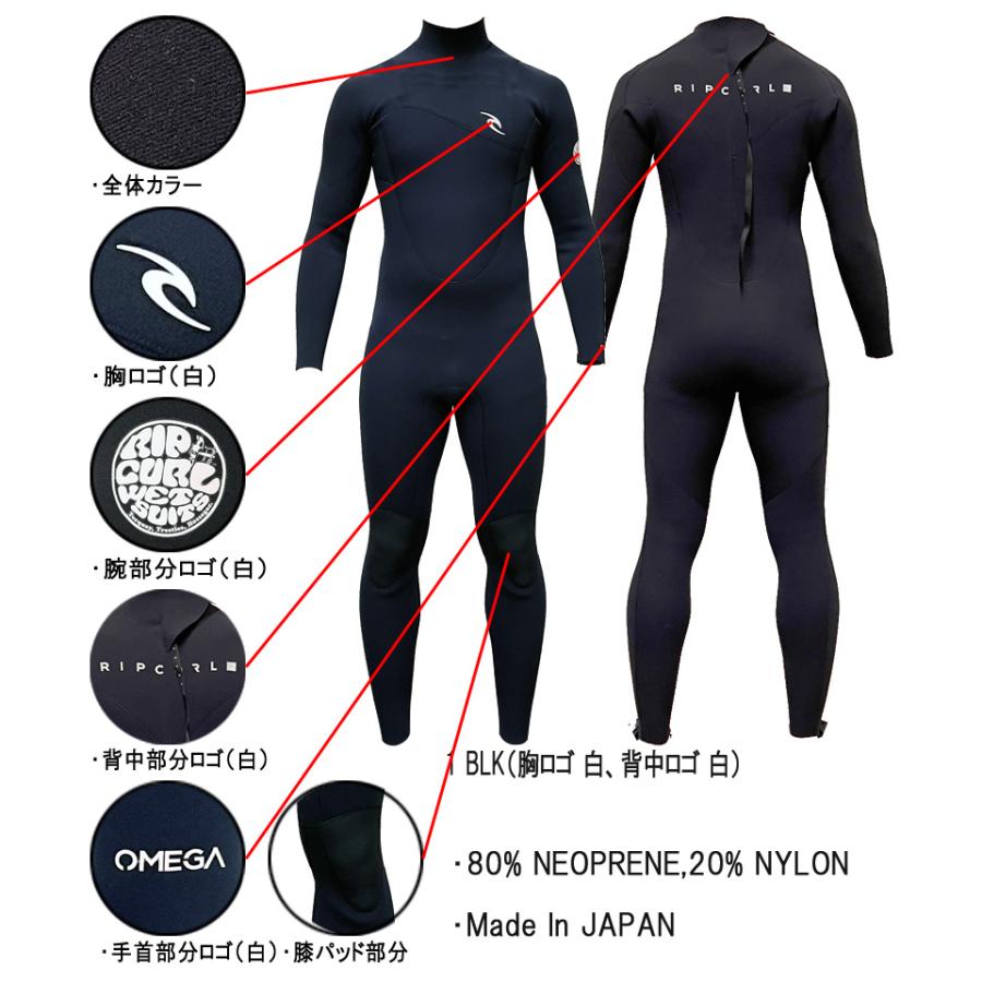 22-23 RIPCURL VALUE OMEGA BACK ZIP / リップカール バリューオメガ